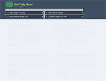 Tablet Screenshot of dietdailynews.com